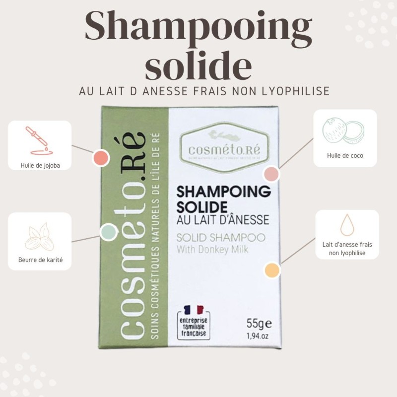 shampoing solide lait d'anesse