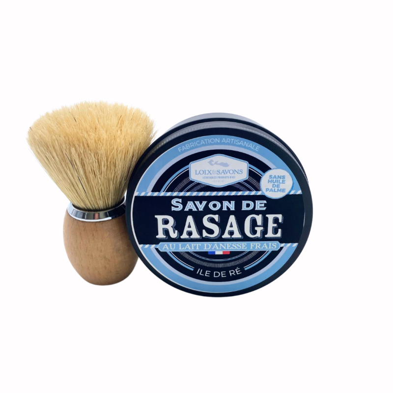 savon de rasage et blaireau